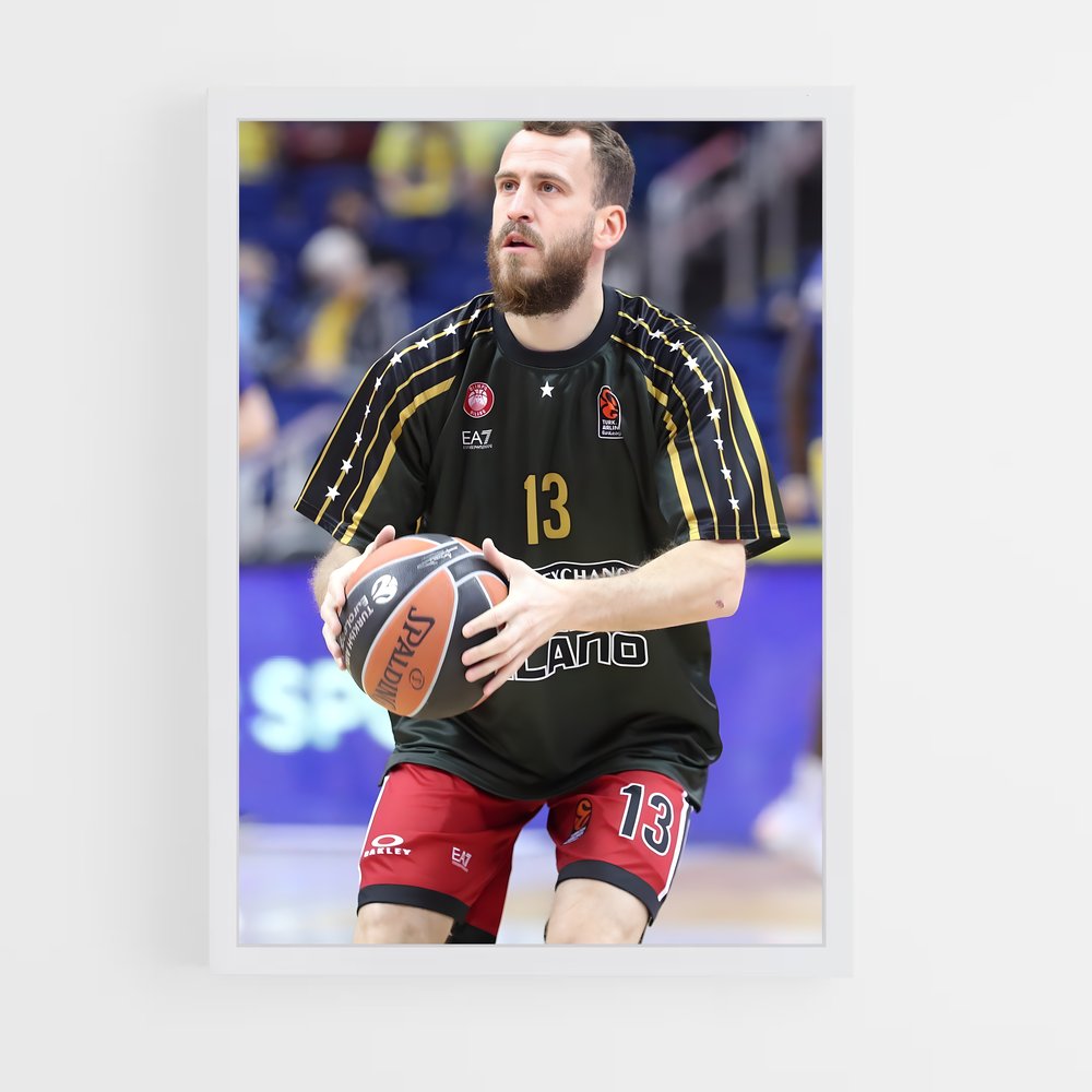 Poster Sergio dunk – affiche Basketball (vue 3)